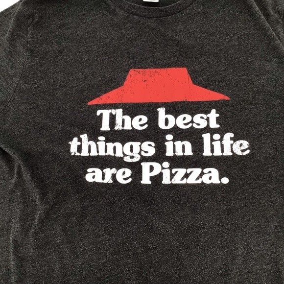 Pizza Hut Men's The Best Things in Life Are Pizza Workers T Shirt Size XL - Picture 2 of 9